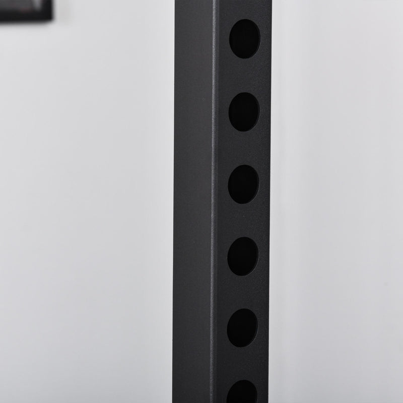 Stazione Fitness Multifunzione 155x118x220 cm in Acciaio Nera