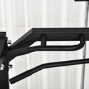 Stazione Fitness Multifunzione 155x118x220 cm in Acciaio Nera