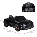 Macchina Elettrica per Bambini 6V con Licenza Bentley Nera