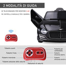 Macchina Elettrica per Bambini 6V con Licenza Bentley Nera