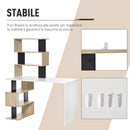 Scrivania da Ufficio 120x60x148 cm con Libreria in Legno Multicolore