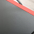 Scrivania da Gaming Angolare 125x125x75 cm in Metallo Nero e Rosso