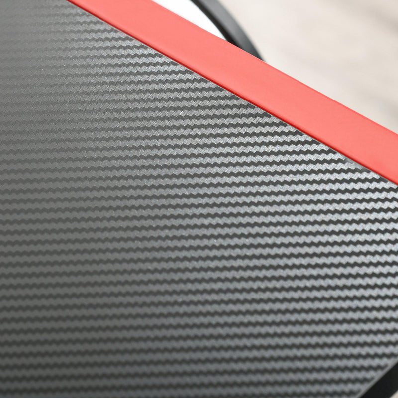 Scrivania da Gaming Angolare 125x125x75 cm in Metallo Nero e Rosso
