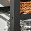 Carrello da Cucina 60x50x84,5 cm in Legno Truciolato Marrone