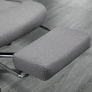 Sedia Poltrona Presidenziale da Ufficio 67,5x66x115-125 cm in Tessuto Grigio