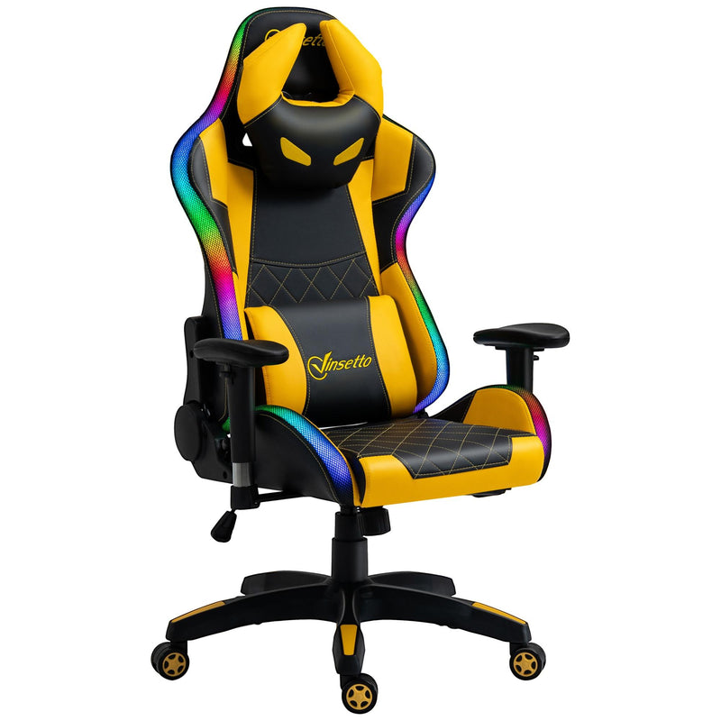 Sedia da Gaming Ergonomica 71,5x65x121-129 cm in Similpelle Multicolore