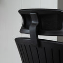 Sedia Poltrona Direzionale da Ufficio 65x63x119-129 cm in Tessuto Nero