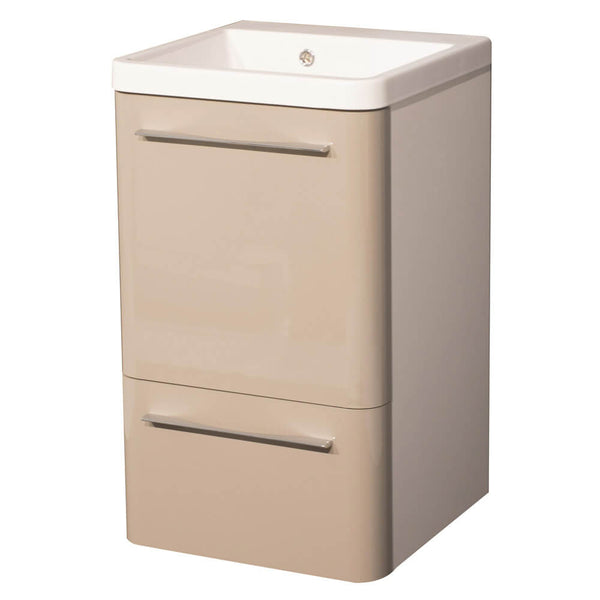 sconto Waschbeckenschrank 50,5x50,5x87 cm 2 Schubladen Montegrappa Novella Dipiù Tortora