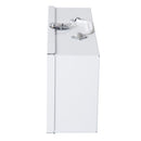 Armadietto per Medicinali da Muro con 2 Ripiani e un Vano Bianco 38x12x20 cm 