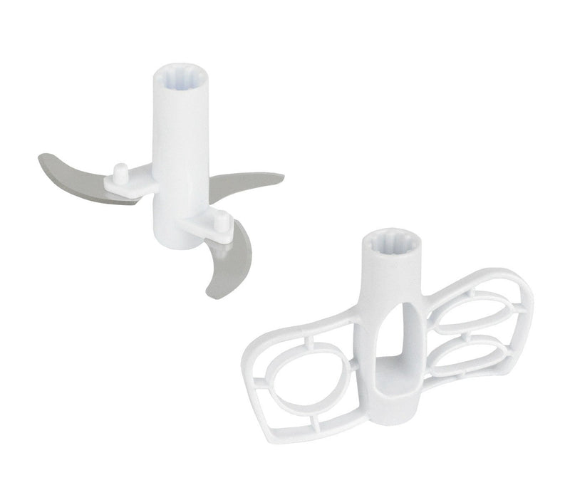 Tritatutto manuale a corda doppia lama e fruste montapanna