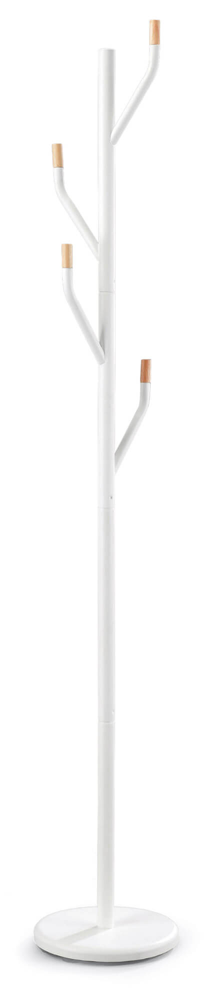 Garderobenständer Ø36x175 cm aus weißem Fumer-Federmetall sconto