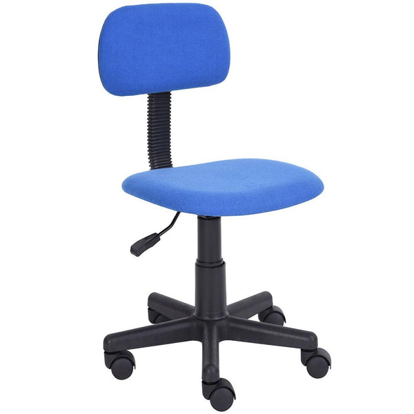 Sedia Poltrona Operativa con 5 ruote Ufficio Cameretta Stanzetta in Tessuto Blu acquista