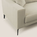 Divano 2 Posti 146x95x91 cm in Tessuto Panna
