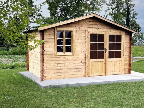 Casetta da Giardino Porta Doppia 300x400 cm in Legno Lisa