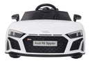 Macchina Elettrica per Bambini 12V con Licenza Audi R8 Spyder Bianca