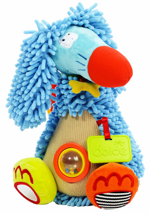 Hund Afghanischer Windhund Kuscheltier für Kinder mit süßen mehrfarbigen Geräuschen prezzo