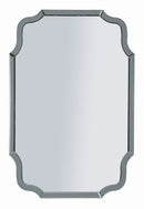 Specchio da Muro Istanbul Grigio 60x1x90 cm in MDF e Vetro e Specchio Grigio      