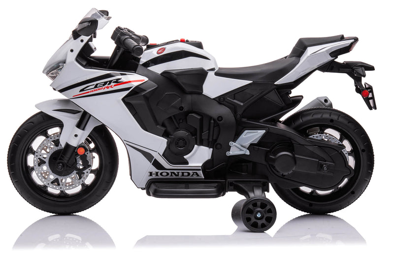 Moto Elettrica per Bambini 12V con Licenza Honda CBR 1000RR Bianca