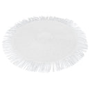 Set 4 Tovagliette con Frange Ø38x0,3 cm  in Carta effetto Juta VdE Tivoli 1996 Shades of Chocolate