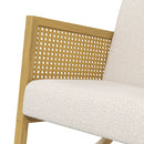 Poltrona a Donodolo 60x76x74 cm in Poliestere e Legno di Pioppo Grigio