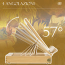 Cavalletto per Pittura da Tavolo Pieghevole 33,5x26x26 cm in Legno Naturale