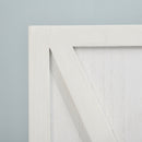 Paravento Separè 4 Ante per Interni 182x170 cm in Legno Bianco 