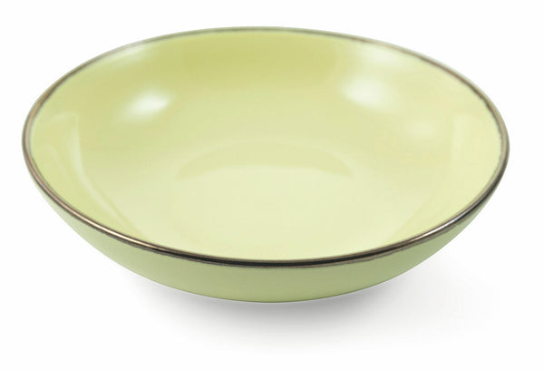 sconto Set 6 tiefe Teller Ø20,5x5,3 cm aus Steingut Villa d'Este Home Tivoli Royal Light Light Yellow