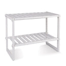 Scaffale stoviglie 50x70x40 cm 2 ripiani per mobile sotto lavello