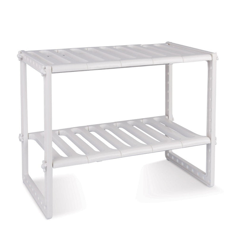 Scaffale stoviglie 50x70x40 cm 2 ripiani per mobile sotto lavello