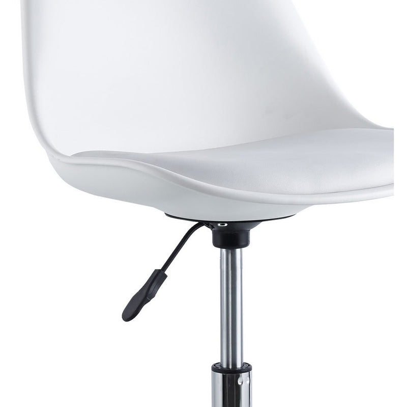 Sedia Operativa da Ufficio 48,5x49x80/88 cm May Bianca