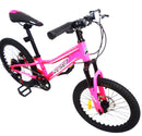 Bicicletta Mountain Bike MTB Ragazza 20" 7V in Acciaio Fucsia Fluo