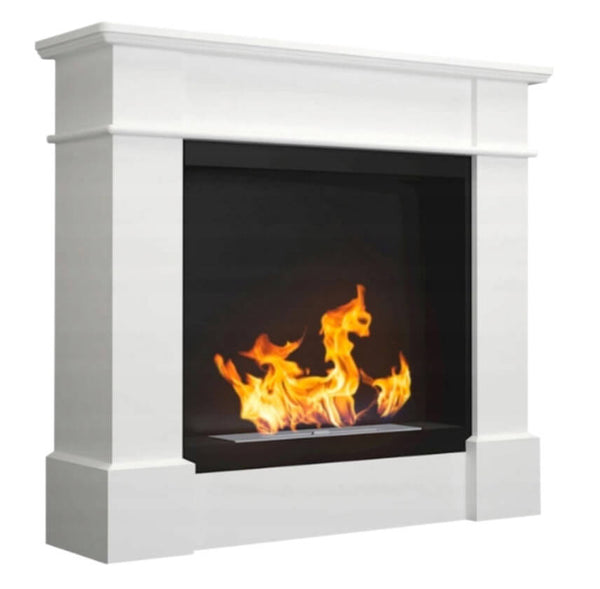 Bioethanol-Bodenkamin 113 x 30 x 100 cm in White Wood prezzo