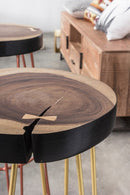 Sgabello Bar Rakel Oro in Legno