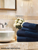 Set Spugna Asciugamani Viso + Ospite con Balza in Raso Garrini Hope Corda