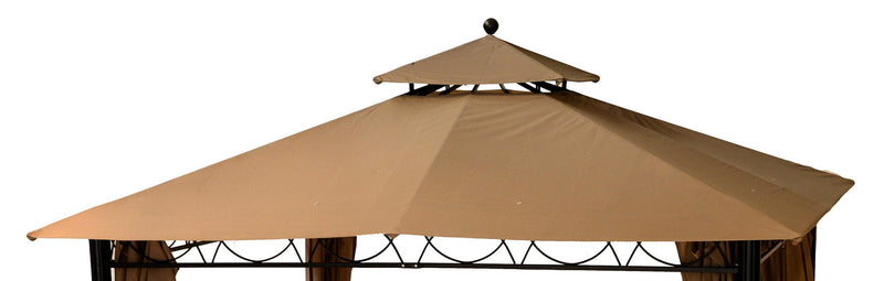 Tetto di Ricambio per Gazebo Texas 3x4m Marrone