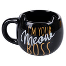 Set piattino e tazza  in Ceramica VdE Tivoli 1996 Cats Giallo e Nero