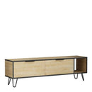 Mobile TV 2 Ante 1 Ripiano 150x50 cm in MDF Furoki Rovere