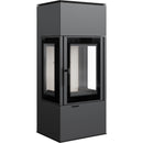 Stufa a Legna 5,5/10KW in Acciaio Flig Stanton Plus Nera