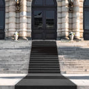 Tappeto Passatoia da Esterno/Interno 1x30m in Polipropilene Rubino Nero