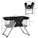Culla da Campeggio Pieghevole 59x55x67/69 cm con Zanzariera Nero