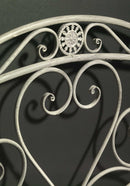 Panchina da Giardino 103x54xh95 cm in Metallo Ragusa Grigio