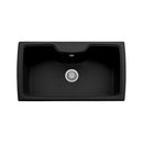 Lavello 88x50 cm Granito vasca nero Samet