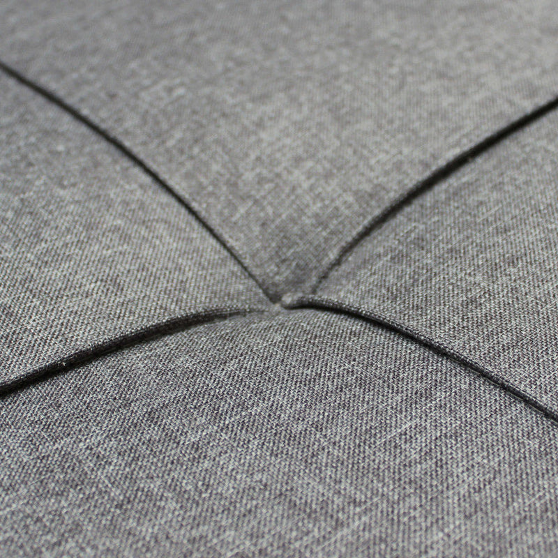 Divano Letto Cedric 208x87/145x88 cm  in Tessuto Grigio scuro