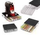 Cassetto Porta Capsule 31x29x6 cm 60 Posti in Metallo