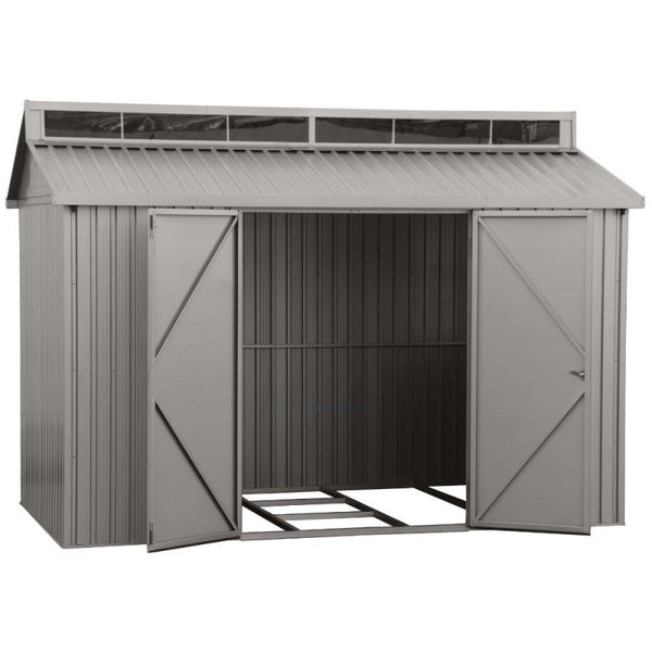 Gartenkastenhaus 323,3 x 182,5 x 230,5 cm in grauem Aluminium online