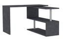 Scrivania con Gamba ad S Girevole 120/65x50x75 cm Volta Ardesia