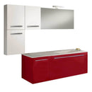 Mobile da Bagno sospeso Samoa 09 Laccato Rosso TFT