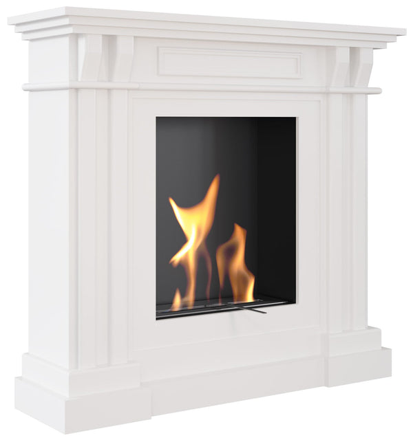 prezzo Bioethanol Bodenkamin 110,8x30,6 cm Flig Davie Weiß