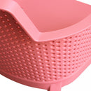 Poltrona Cathy 60x58x76,5 cm  in Polipropilene Rosso corallo