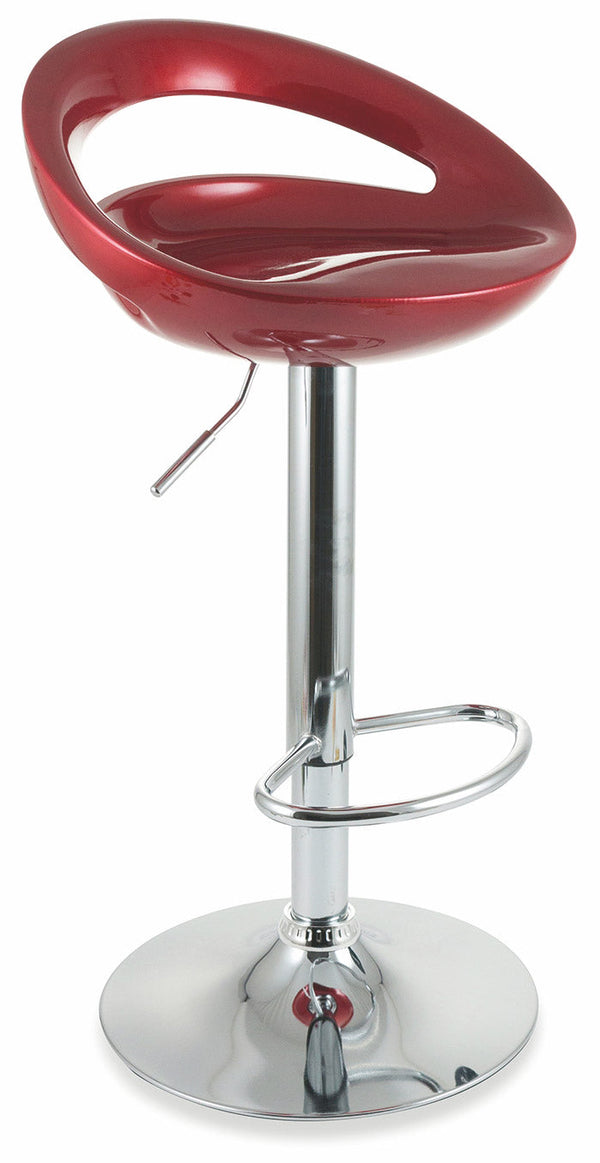 Hocker mit Gasdruckfeder und Drehsitz aus Soriani Red ABS sconto